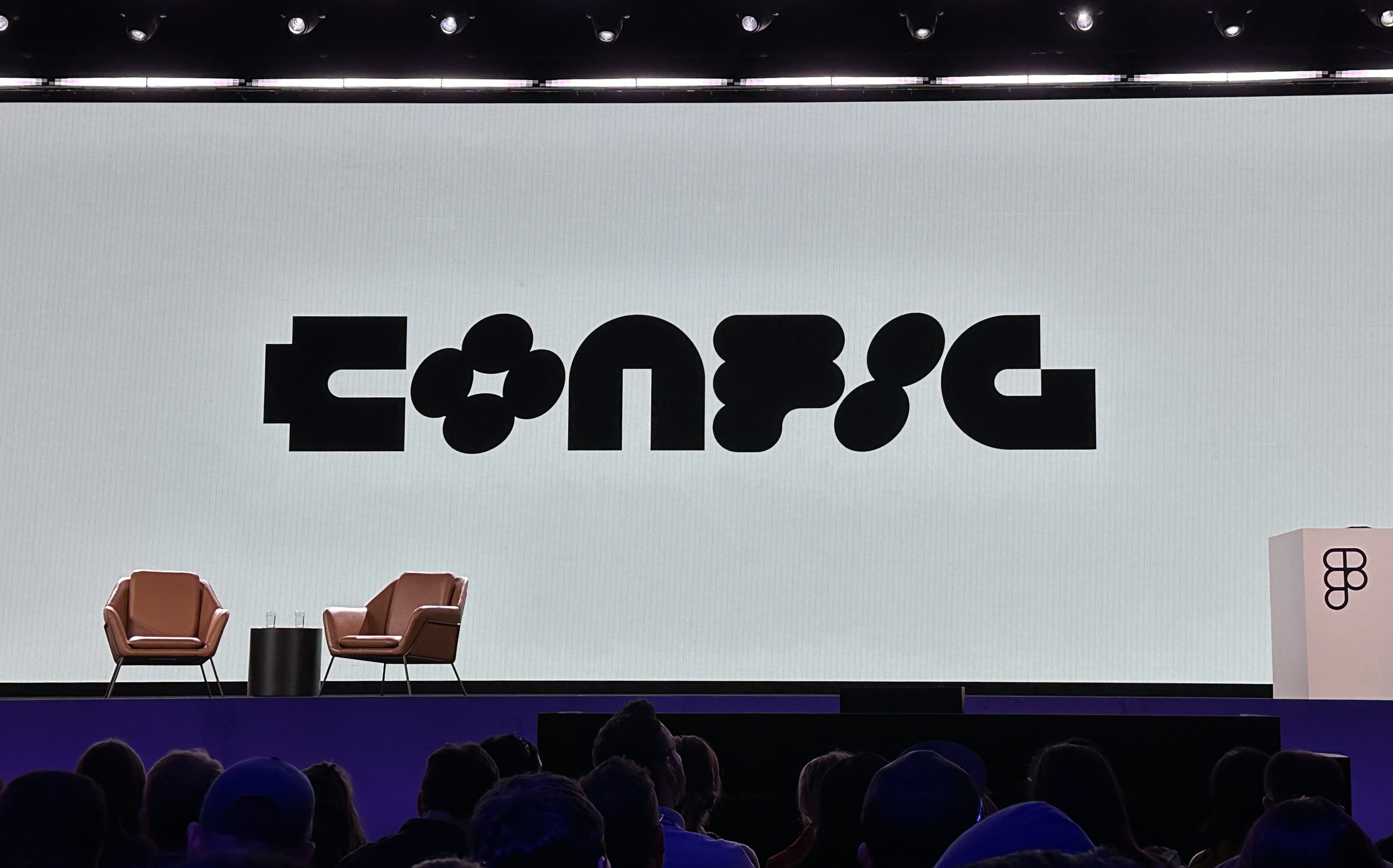 Config 2025 keynote stage at Moscone Center